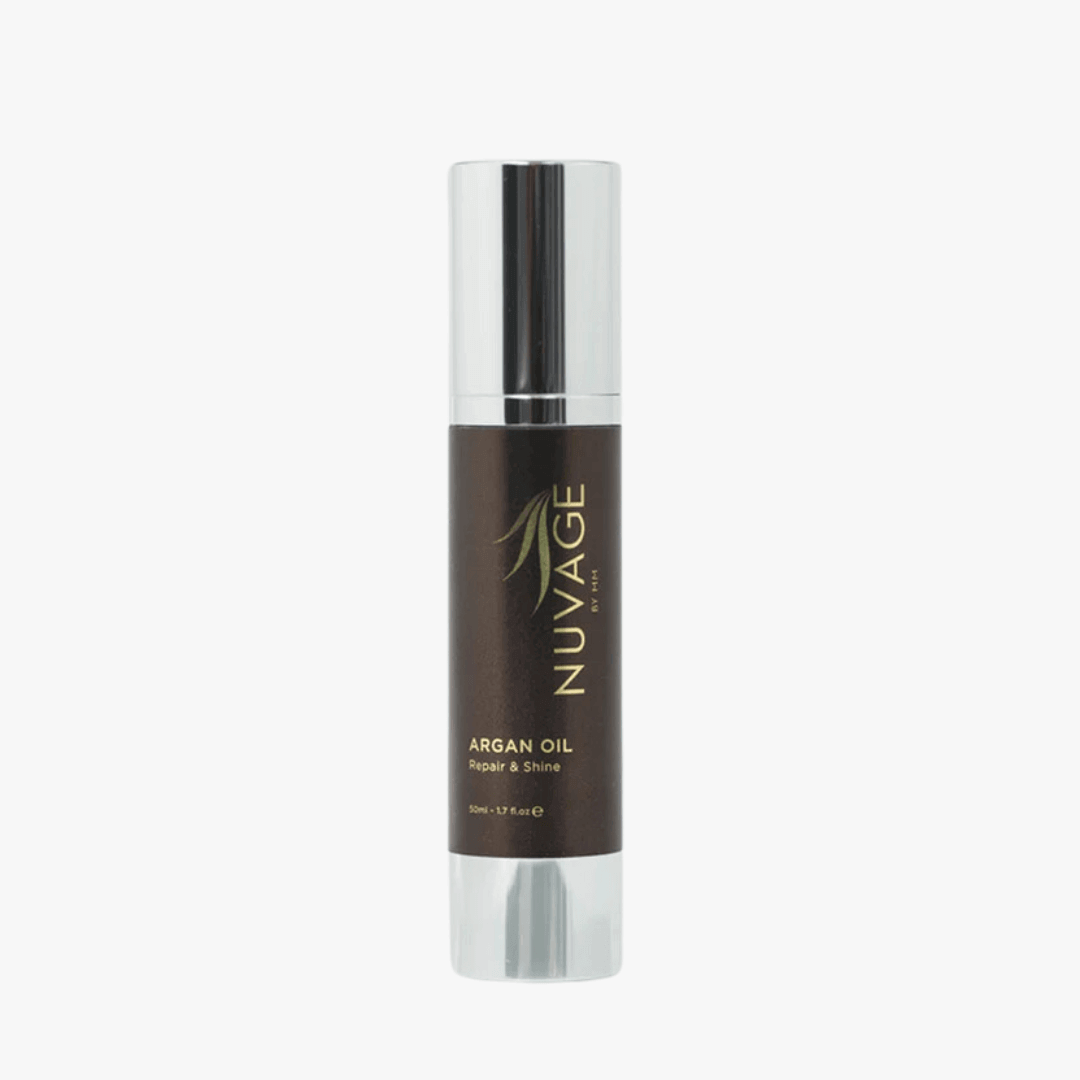 Argan Oil Hair & Beard Treatment Pure Moroccan in a sleek packaging for shine and repair.